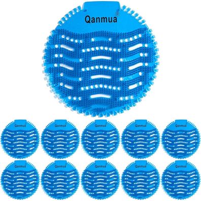 10x Qanmua Urinalsieb mit Duft Blau Meeresfrische 30 Tage Frischewirkung