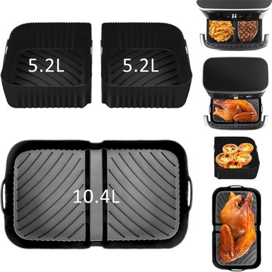 Heißluftfritteuse Zubehör für Ninja Foodi Flexdrawer 10,4L AF500DE