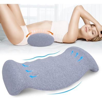 Orthopädisches Lendenkissen Memory Foam Rückenstütze für Bett Sofa Bürostuhl