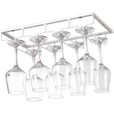 YunNasi Weinglashalter Metall Gläserschiene Halter Unter Schrank Rack