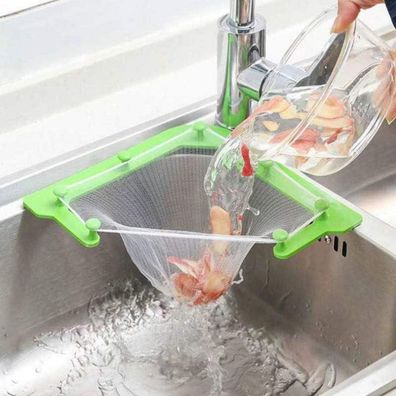 Abflusssieb für Küche 200 Stück Spülbecken Siebbeutel Netztasche
