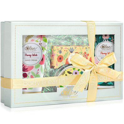 Body Earth Love Handcreme Geschenkset 4er Pack Mini Rosen Handcremes Fußcreme