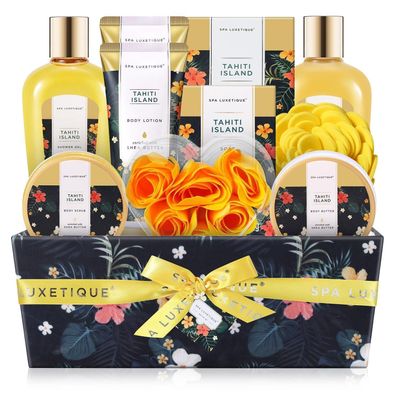 Spa Luxetique Tahiti Insel Bad Geschenk-Set 12tlg. mit ätherischem Öl