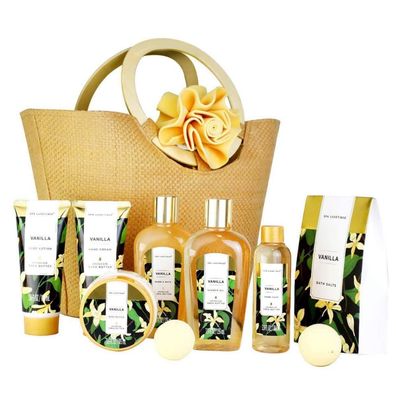 Bade Geschenkset Frauen SPA Luxetique 10 tlg. Set Vanilla Duft Handcreme