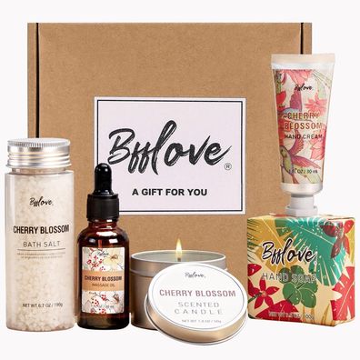 Spa Geschenkset Kirschblüten Badespa für Frauen-5-teilig