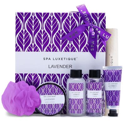 SPA Luxetique Geschenkset Lavendelduft 6-tlg. Reisegröße - Duschgel Bodylotion