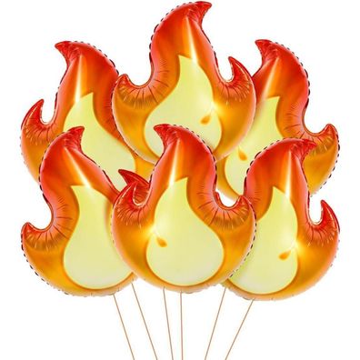 Flamme Folienballon für Kinder Geburtstag Feuerwehrmann Thema Party (6