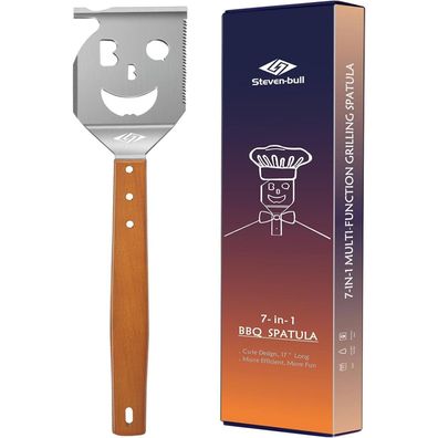 Grillspatel 7-in-1 Multifunktions-Grillwerkzeug für Männer