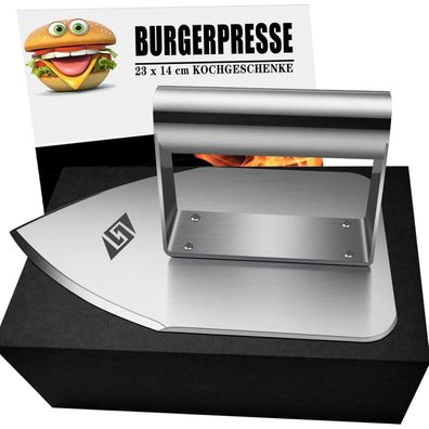 Edelstahl Burgerpresse Smash Burger Smasher Männer Geschenke