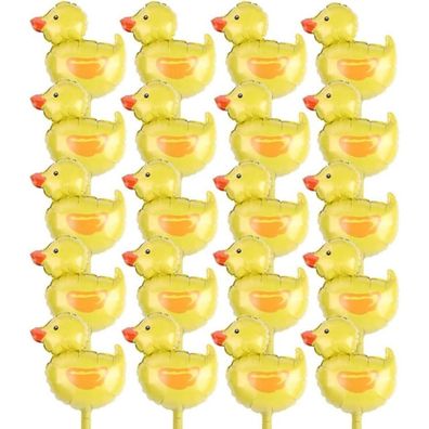 20 Mini Ente Folienballons Bauernhof Tier Gelb Babyparty Deko