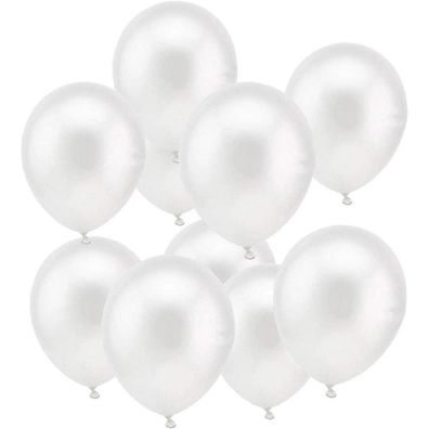 100 Weiße Luftballons Perlweiss 12 Zoll Latex Helium Ballons Party Dekorationen
