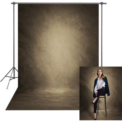 Retro Abstrakt Braun Portrait Hintergrund Fotografie Vinyl 1,5x2,1m