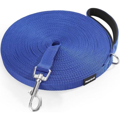 HAPPY HACHI Schleppleine Hund Nylon 5m Robust Wetterfest D-Karabiner