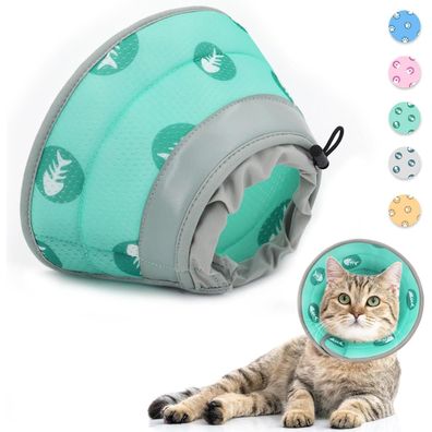 Supet Halskrause Katze Einstellbarer Halsband Wiederherstellung Weich Kragen