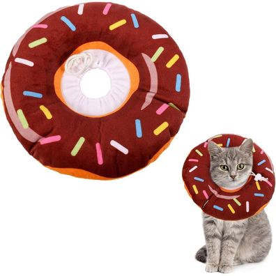 Xinzistar Donut Halskrause Katzen Halsband Schutzkragen Anti Biss Safety weich