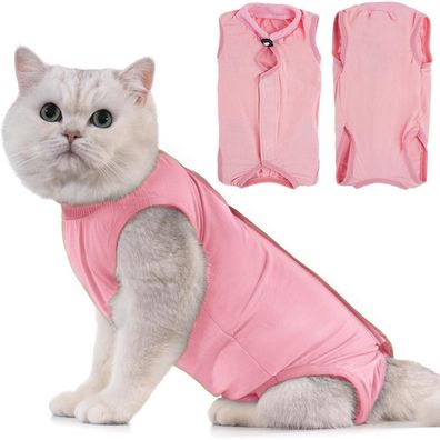 Katzenbody Erholungsanzug Modal Recovery Kastration Spay Suit S-Rose