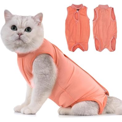 Katzenbody Erholungsanzug Modal Recovery für Katze OP Bauchwunden Spay M