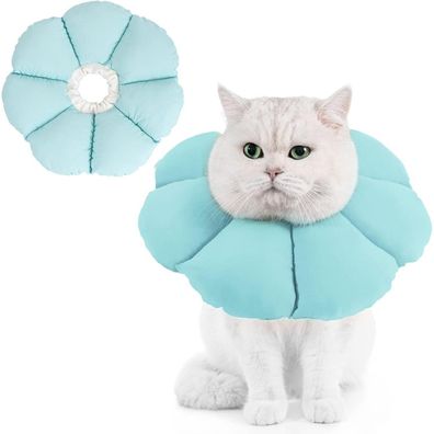 Avont Halskrause Katze Weich Halskragen Leckschutz Kragen - Blau