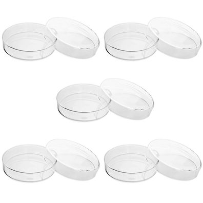 Glas Petrischalen mit Deckel Hochborosilikatglas 90mm x 20mm 5 Stück