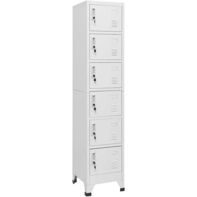 Schließfachschrank Metall Umkleideschrank Aktenschrank 38x40x180cm Stahl