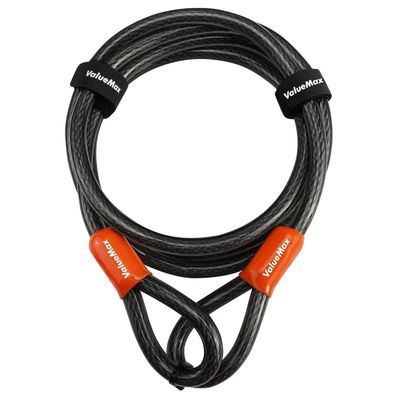 Sicherheitskabel ValueMax Schlaufenkabel 2m Stahlseil 12mm Fahrrad Motorrad