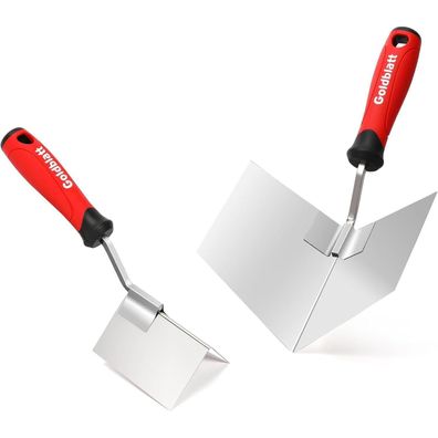 Goldblatt 2-tlg. Eckenkelle Set Edelstahl Eckspachtel Rostfrei Eckenkelle