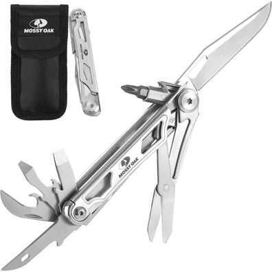 Mossy Oak 12in1 Taschenmesser Multitool Edelstahl Klappmesser Schere