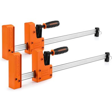 Profi Schraubzwingen Set | 680kg Spannkraft | 600mm Spannweite | Stahl
