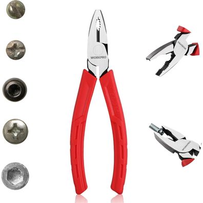 Workpro Kombizange 165 mm Chrom-Vanadium-Stahl Schraubenzange