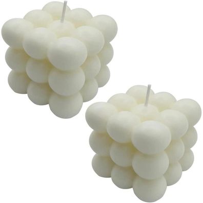 Bubble Kerze Soja Bienenwachs Handmade Natur Duft