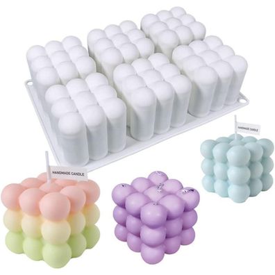 3D Bubble Silikonform Kerzen Gießform DIY Heimdekoration Bastel Seife