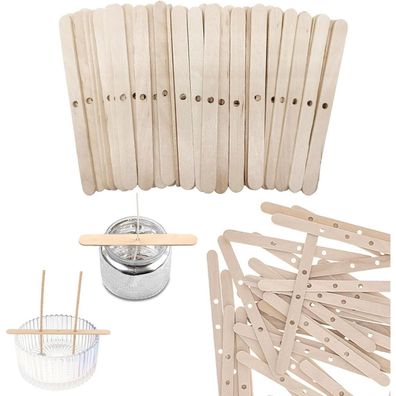 120 Stück Dochthalter Holz Kerzendocht Halter 3 Löcher Kerzen Selbermachen