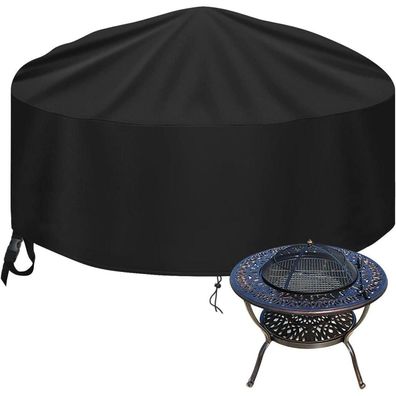 Abdeckung Feuerschale Garten Terrasse Balkon Feuerstelle Ø91x31cm
