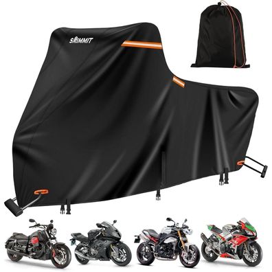 Motorradabdeckung 420D Harley Davidson Road King wasserdicht Outdoor Schwarz 1XL