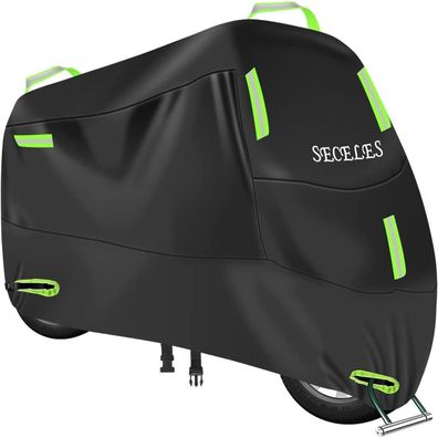 Motorrad Abdeckplane 300D Wasserdicht Winterfest 4XL 295x95x140cm