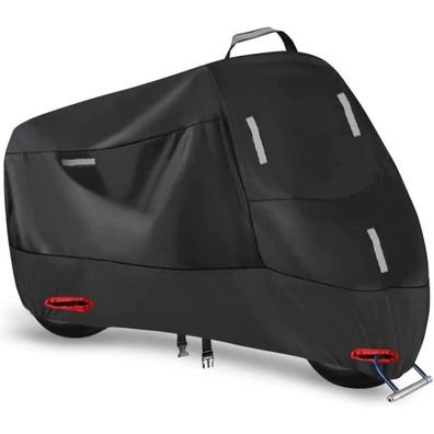Motorradabdeckung 300D Wasserdicht Oxford Schutzhülle 5 Reflektionsstreifen