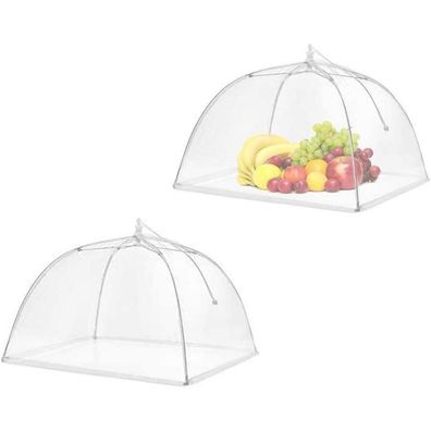 Roysmart Mesh Fliegenhaube 2 Stück Essen Abdeckhaube Faltbar BBQ Schutz