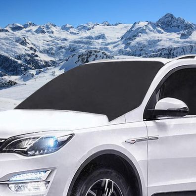 Auto Frontscheibenabdeckung 210x120cm Magnet Fixierung Schwarz
