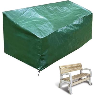 Gartenbank Abdeckung Wasserdicht Grün 134x66x63/89cm 2-Sitzer Outdoor