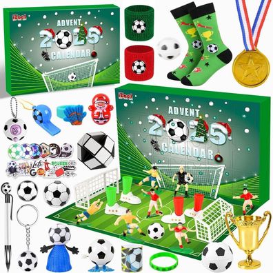 iZoeL 2024 WM Fußball Adventskalender für Kinder Familie