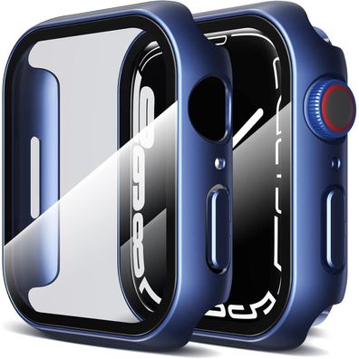 2x LK Schutzhülle Apple Watch Series 9/8/7 45 mm Displayschutzfolie 9H, HD