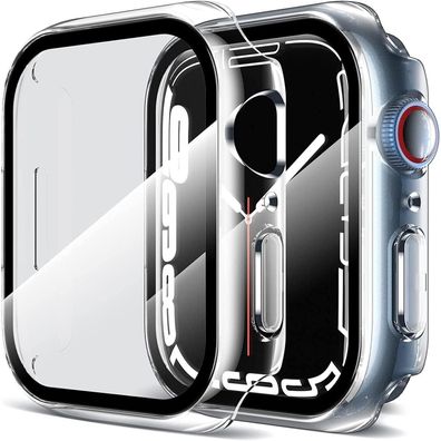 2x LK Schutzhülle Apple Watch S6/SE/SE2/S5/S4 44mm 9H Displayschutzfolie