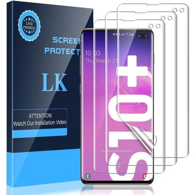 Schutzfolie Samsung Galaxy S10 Plus Displayschutz Blasenfrei HD TPU Klar