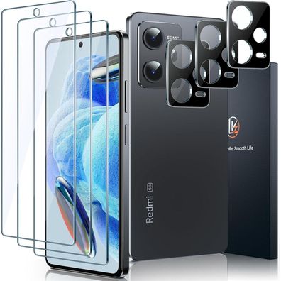 LK Displayschutzfolie für Xiaomi Redmi Note 12 Pro/Pro+ 5G (nicht 4G) - 3x