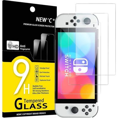 Panzer Schutzglas Nintendo Switch OLED 3 Stück 9H HD 0.33mm Ultra-klar