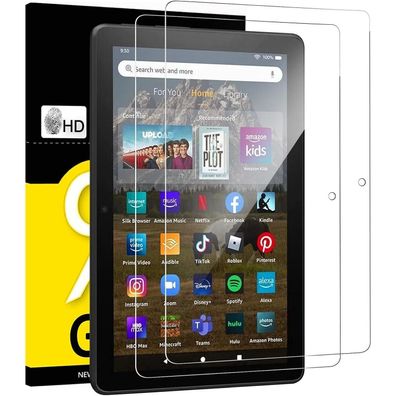 Panzer Schutz Glas Fire HD 8 HD 8 Plus 12./10. Gen 9H Transparent 2er