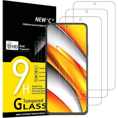Panzer Schutz Glas für Xiaomi Poco F3 Xiaomi Mi 11i 3 Stück Neu Ultra-klar