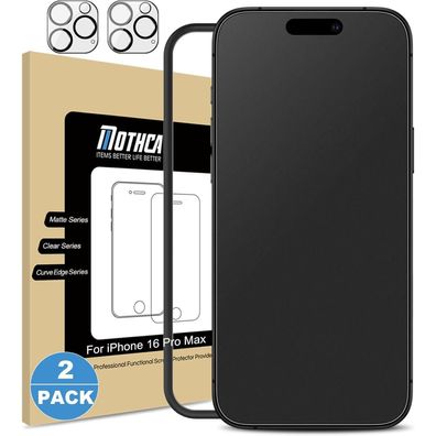 Mothca Matte Schutzfolie für iPhone 16 Pro Max (6,9 Zoll) - 2x Displayschutz