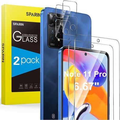 Schutzfolie Xiaomi Redmi Note 11 Pro 5G 4G Panzer Glas Kameraschutz