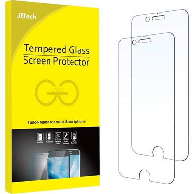 Schutzfolie iPhone 8 Plus 7 Plus Gehärtetes Glas 2 Stück
